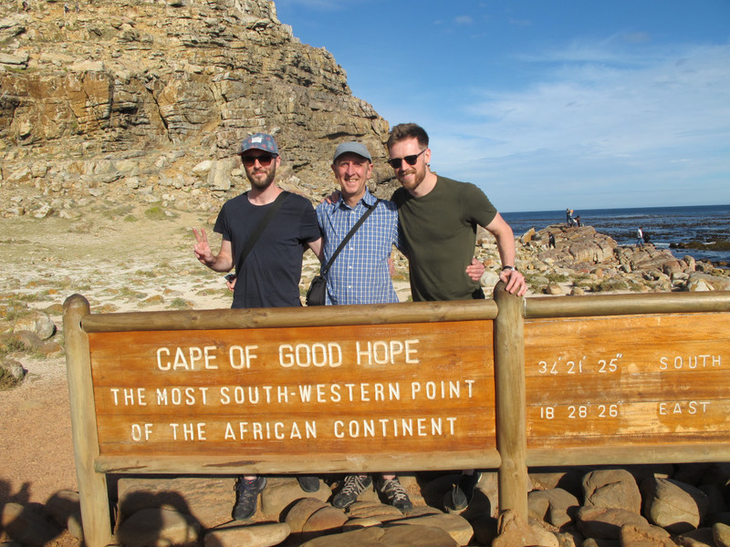 The boys & me at The Cape of Good Hope