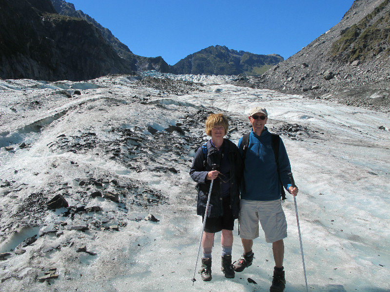 Val & myself on Fox Glacier