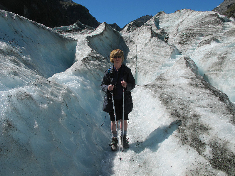 Val on glacier walk