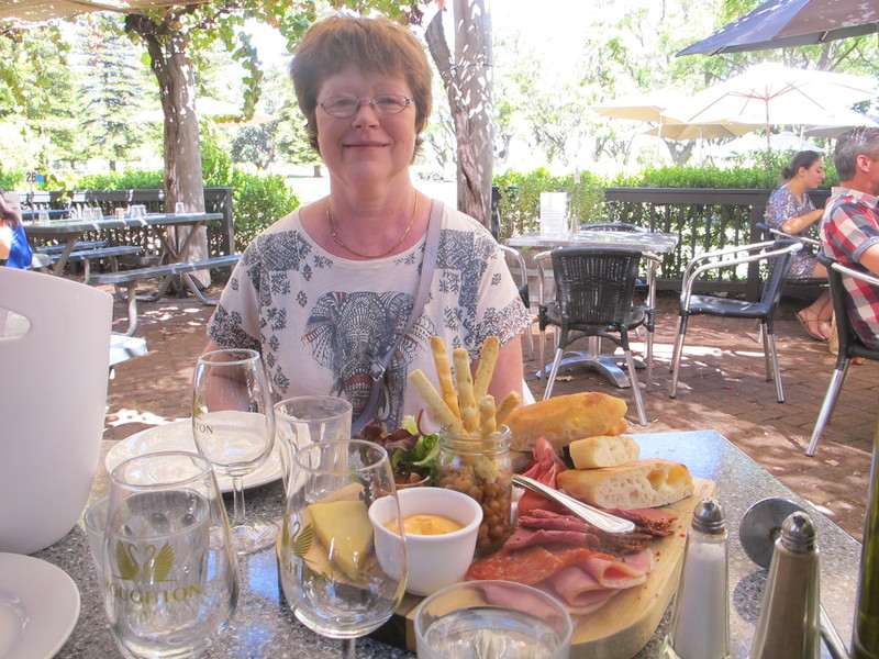 val with our sharing platter at houghtons wine cellar