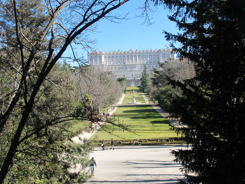 Campo Moro view towards Palacio Real