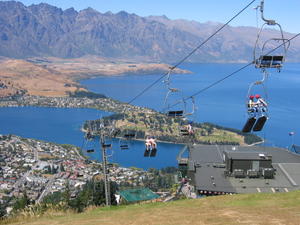 The view from the Queenstown luge