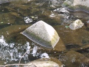 Pyramid Rocks in the River