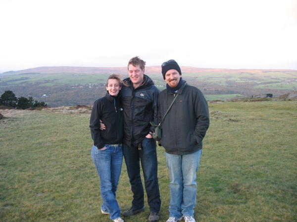 Cam, Lauren and Ben at Ilkley Moor