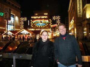 Sabine and Cam at Christmas Markets