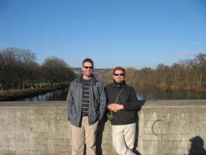 Warren and Cam on the Danube in Ulm