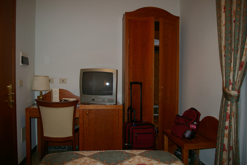 Slightly more spacious hotel room