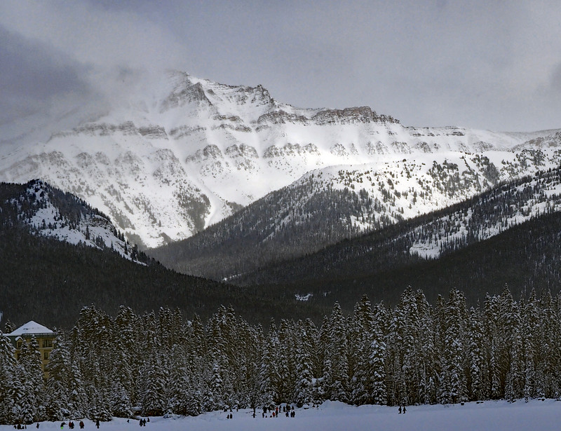 Looking east from Lake Louise