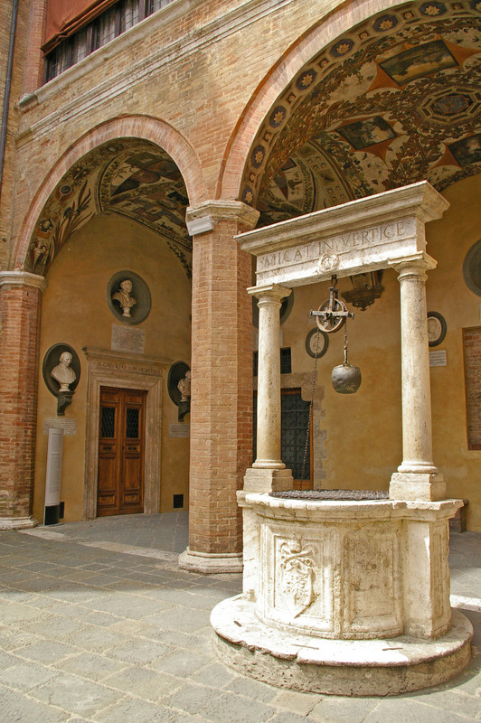 Chigiana music academy, courtyard