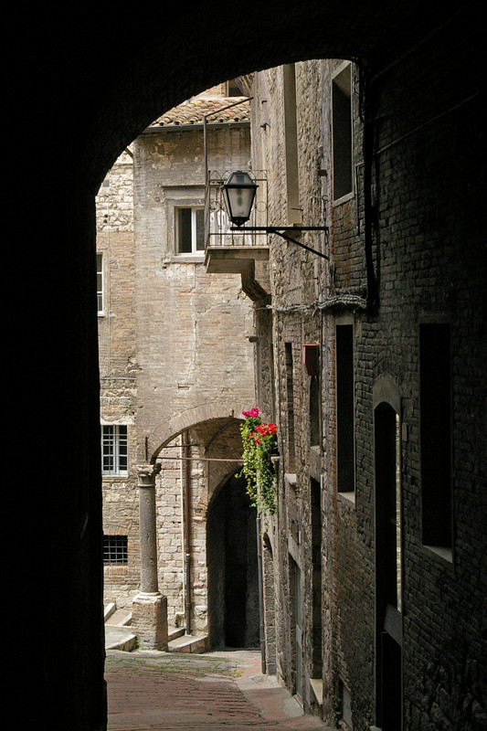 Romantic historic courtyard
