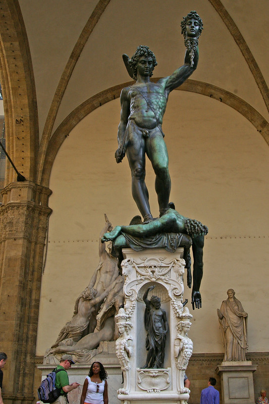 Perseus beheaded Medusa