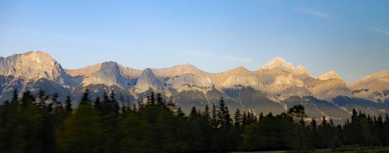 Rocky Mountains at dawn