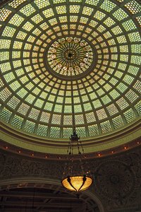 Glass ceiling designed by Tiffany