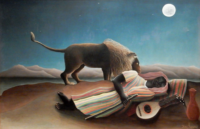 "The Sleeping Gypsy" 1897 by Henri Rousseau