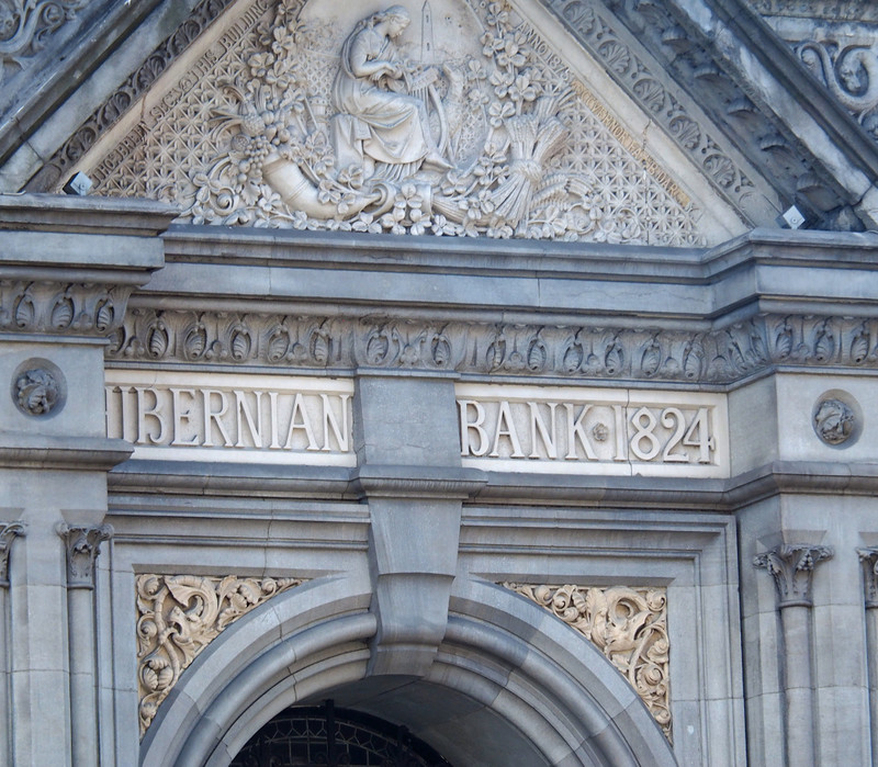 Ibernian Bank entrance detail