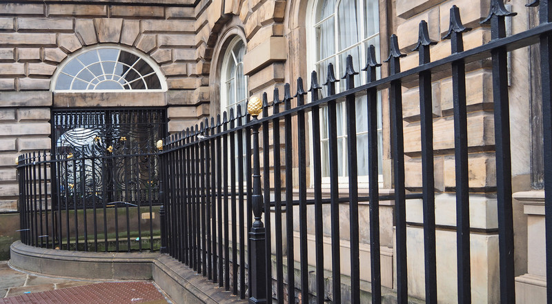 Town Hall wrought iron fence