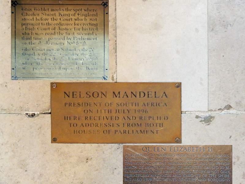Westminster Hall floor plaques 