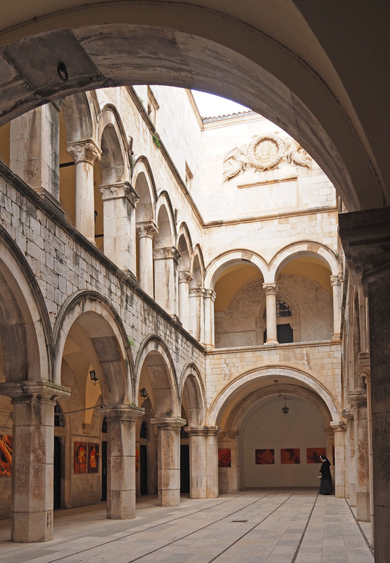 Sponza Palace interior courtyard