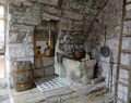 Dry cistern where artifacts were hidden during 1991 war 