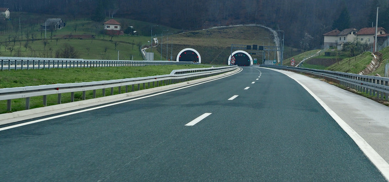 Toll road through a 5 km tunnel 