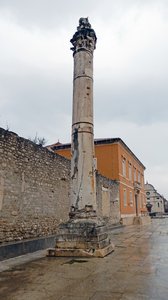 Roman column in forum, Zadar 