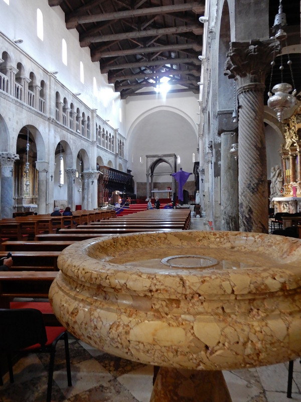 View from font to main altar 