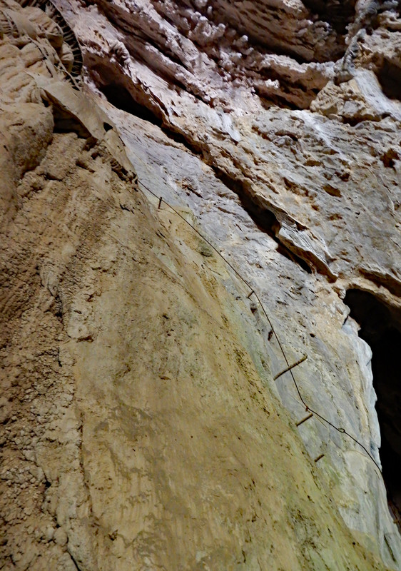 Original climbing route, Škocjan Caves 