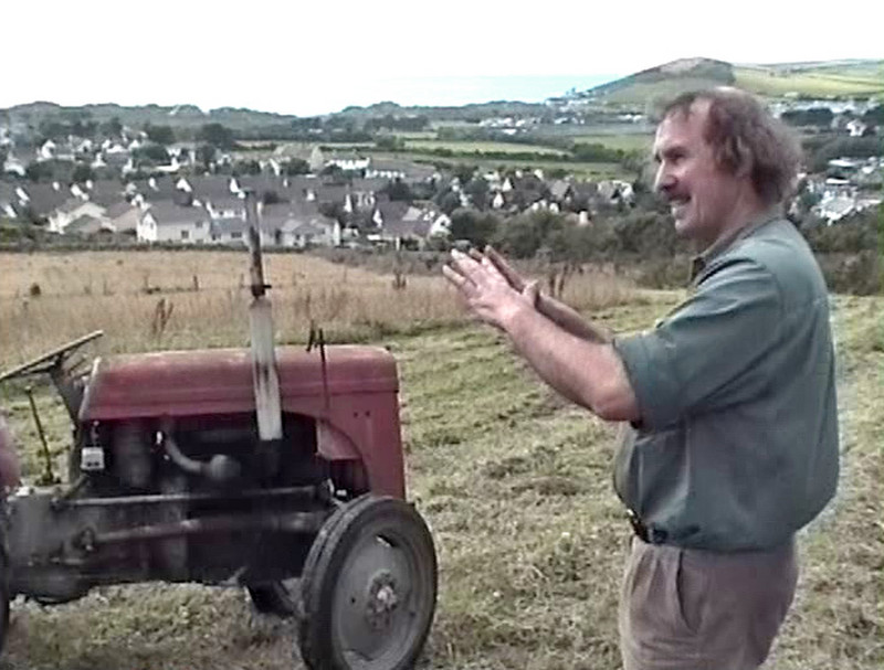 Farmer who likes to trick visitors