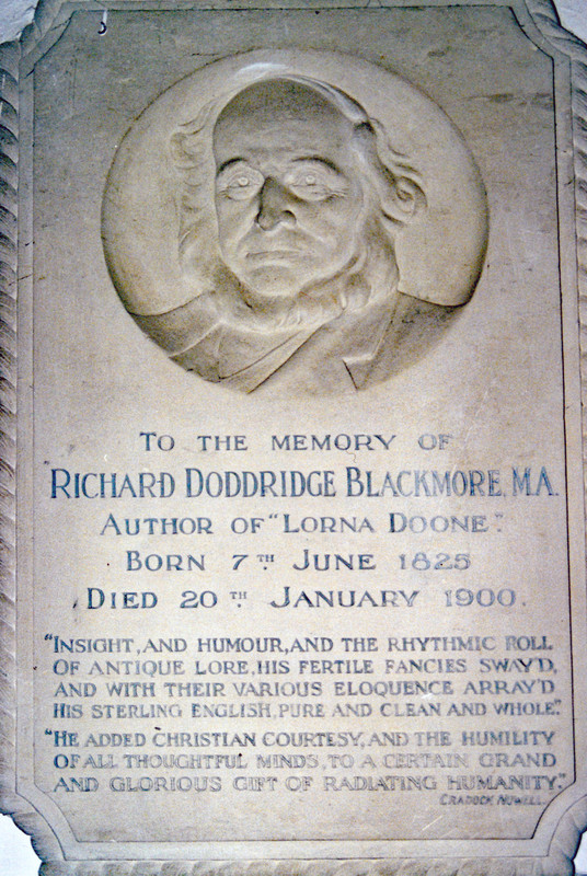 Memorial stone for RF Blackmore 