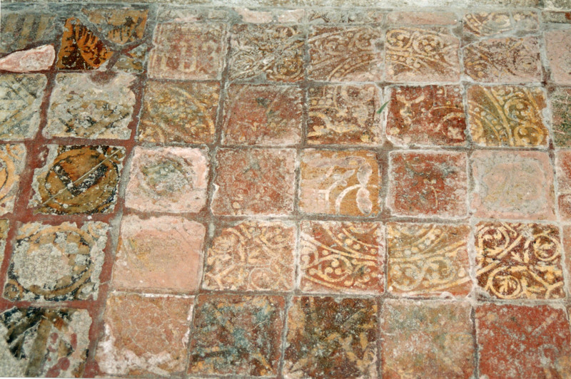 Tiles originally from Hailes Abbey