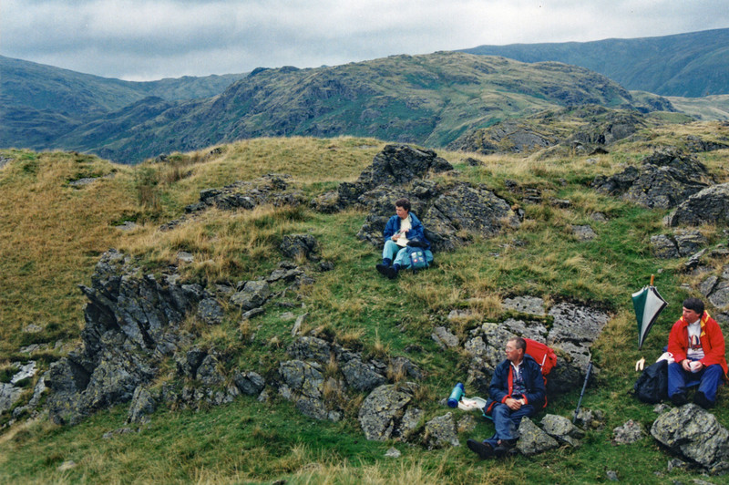 Eating lunch between Gibson's and Helm Crag