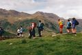 Hikers on Wrynose Pass