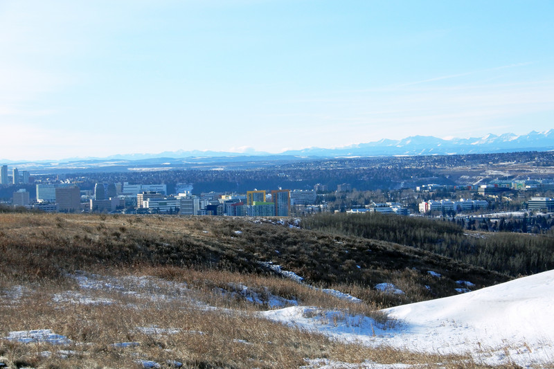View of west Calgary from Nose Hill 