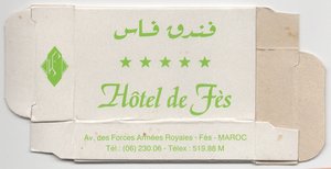 Hotel de Fes box for soap