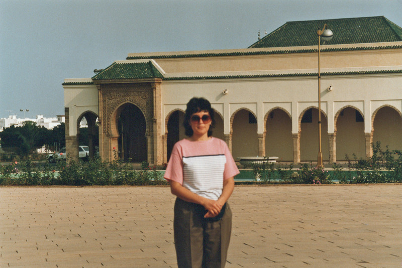 Judith outside the residence of King Hassan II 