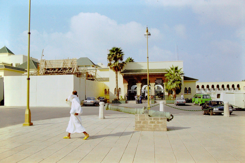 Entrance to the residence of King Hassan II 
