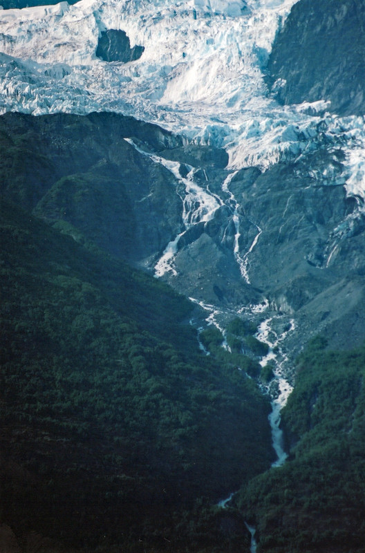 Moraine covering Vassar Glacier 