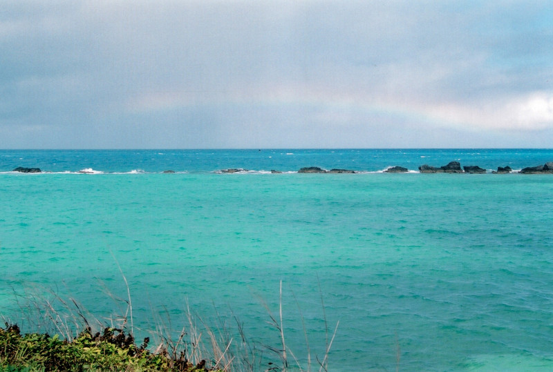 Rainbow over reef 