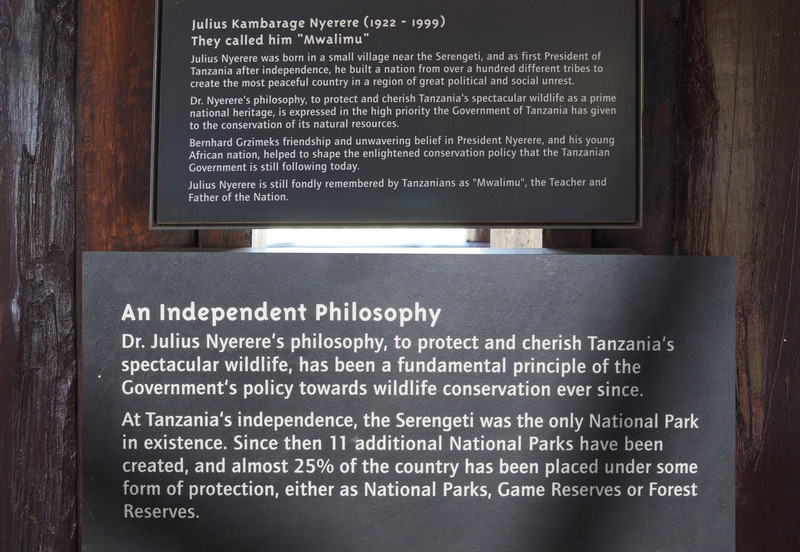 Information signs about Julius Nyere 