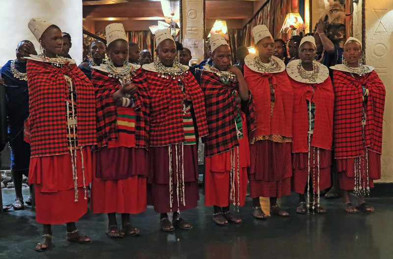 Women in Maasai Shuka blankets
