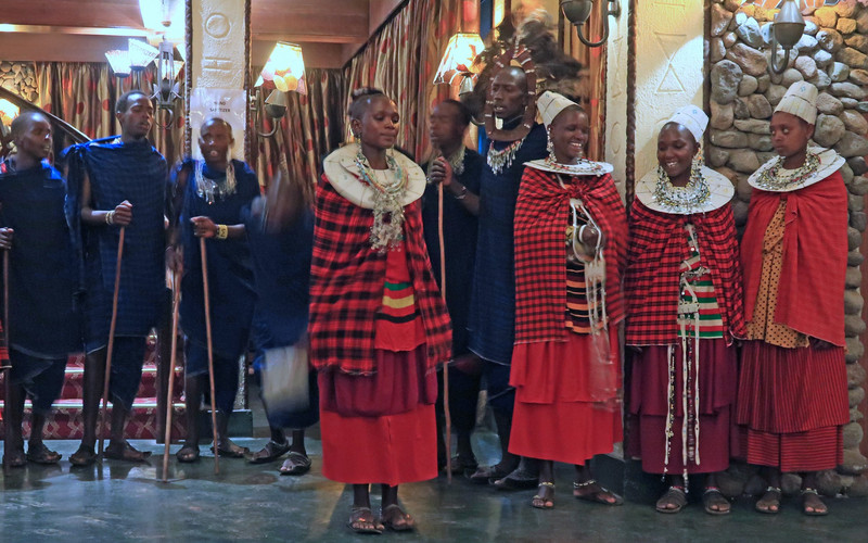 Maasai dance troupe 