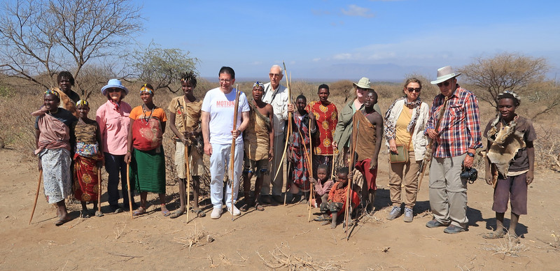 Our group with Hadza tour hosts