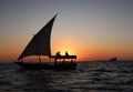 Dhow at sunset