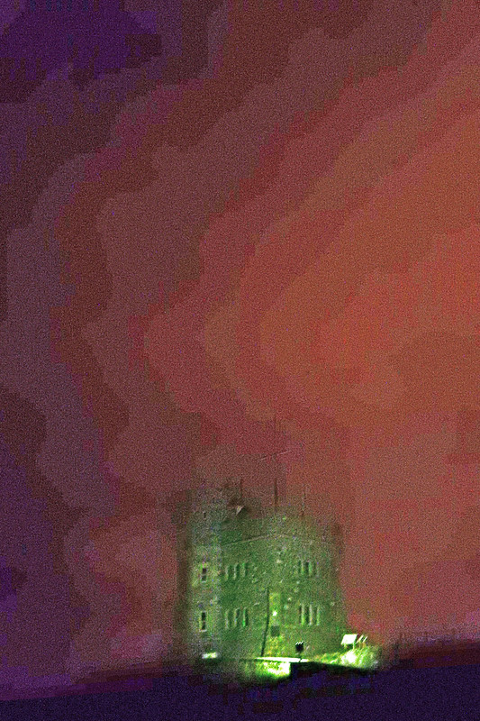 Cabot Tower at night