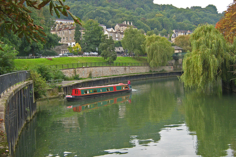 Canal boat, Avon River