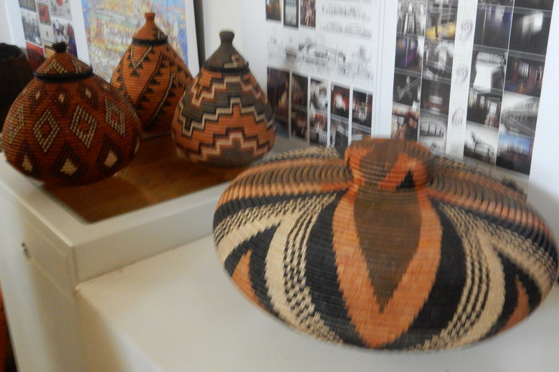 Intricate woven baskets