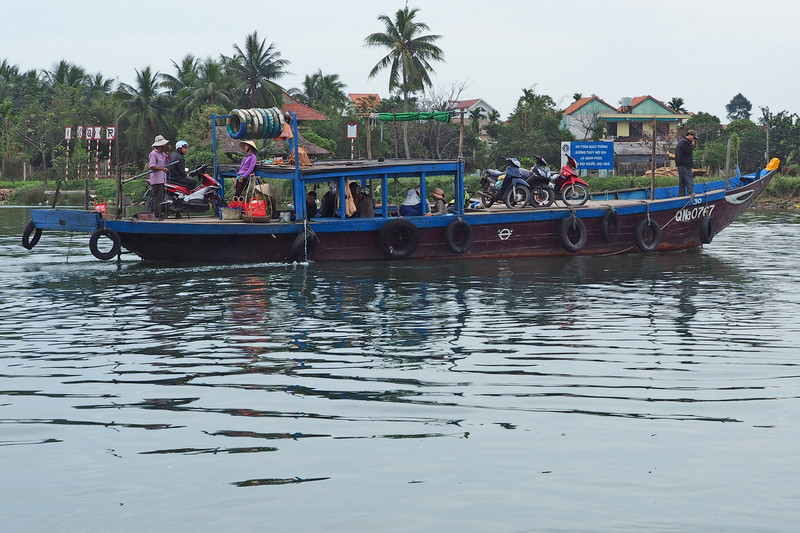 Ferry across Thu Bon River