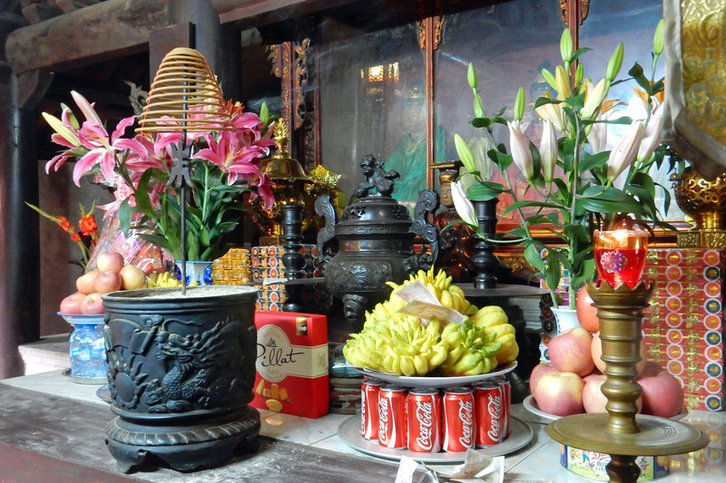 Offerings in the temple