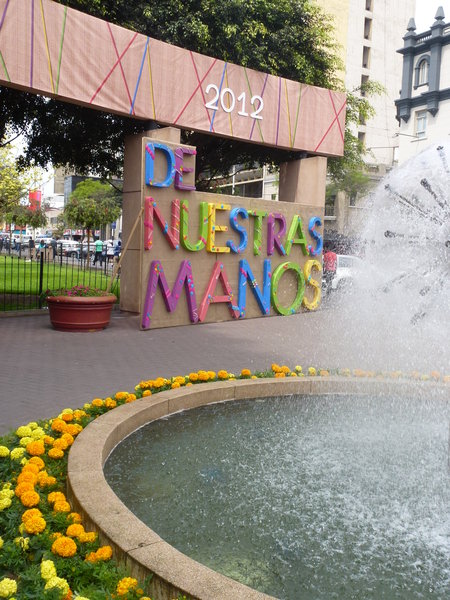The Entrance to the Handicrafts Fair in Lima