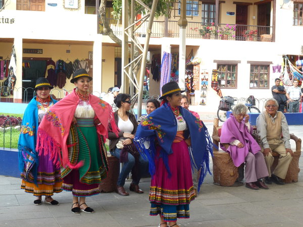 A Folkloric Group at the Mitad del Mundo Park